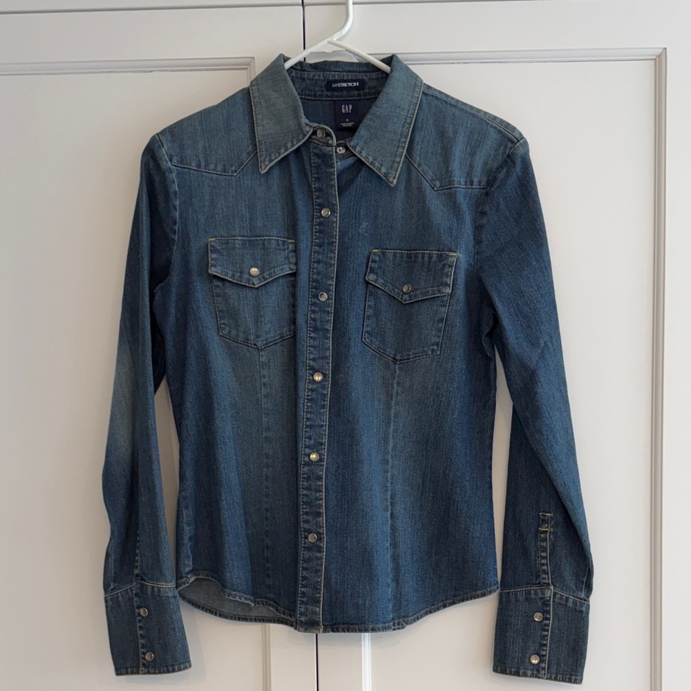 GAP Blue Denim Shirt with Pockets